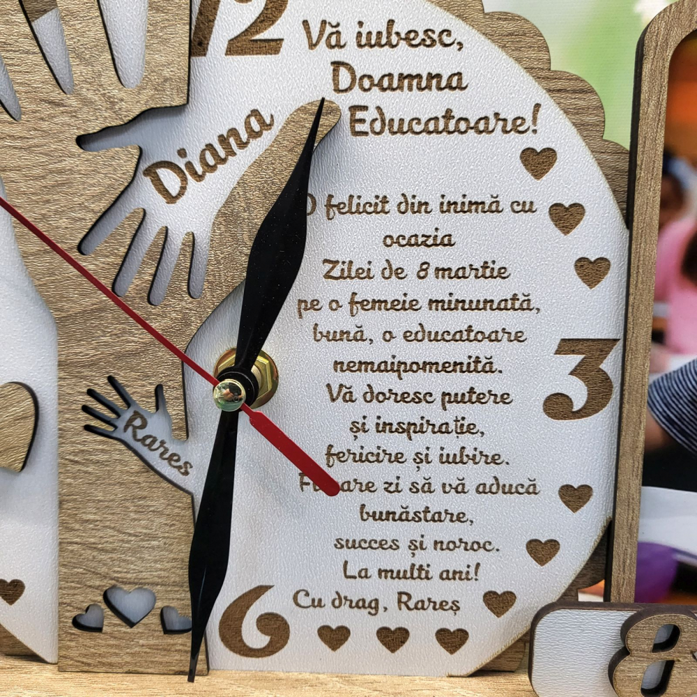 Placheta ceas apreciere Educatoare , Invatatoare, Profesoara 1 [3]