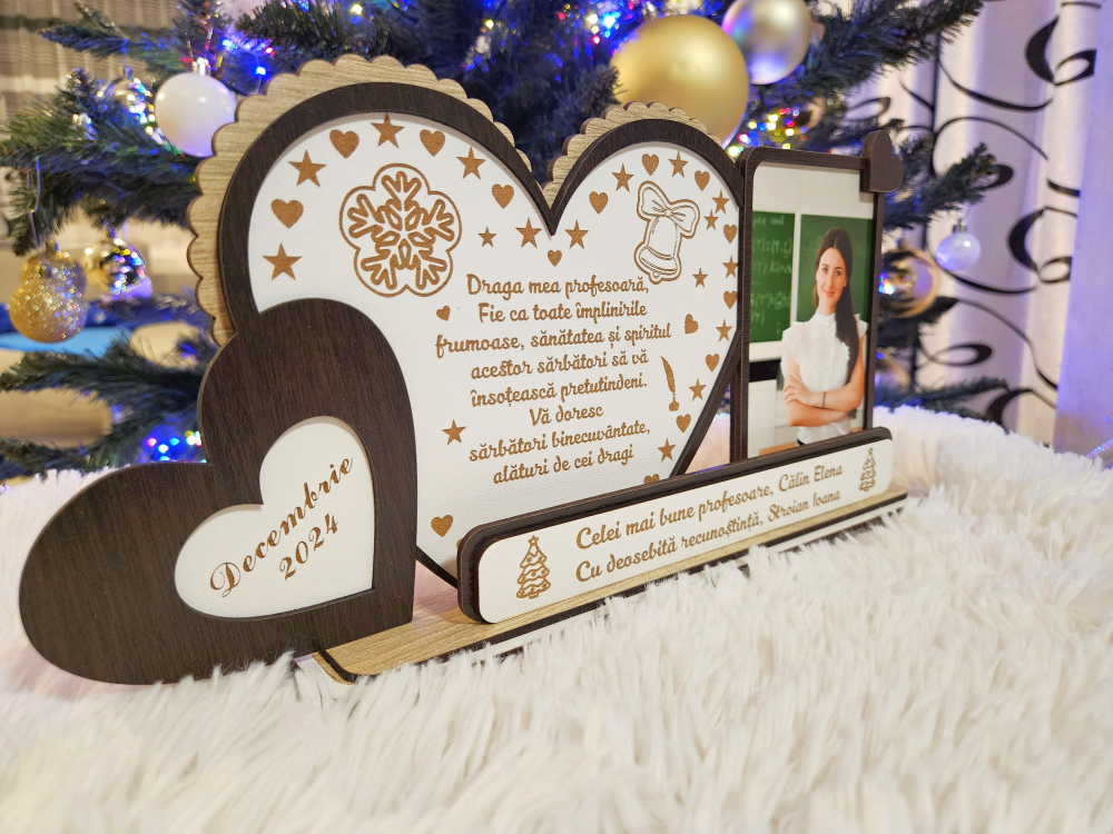 Plachetă Cadou Profesoara - Cadoul perfect de Crăciun! [2]