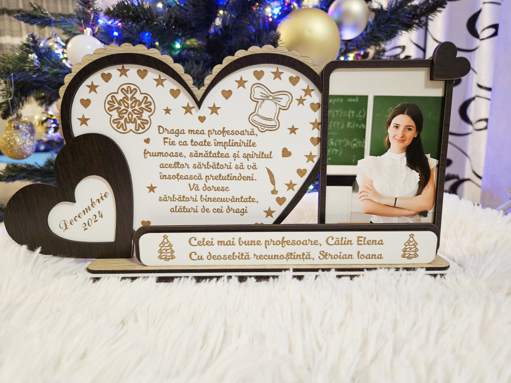 Plachetă Cadou Profesoara - Cadoul perfect de Crăciun! [1]