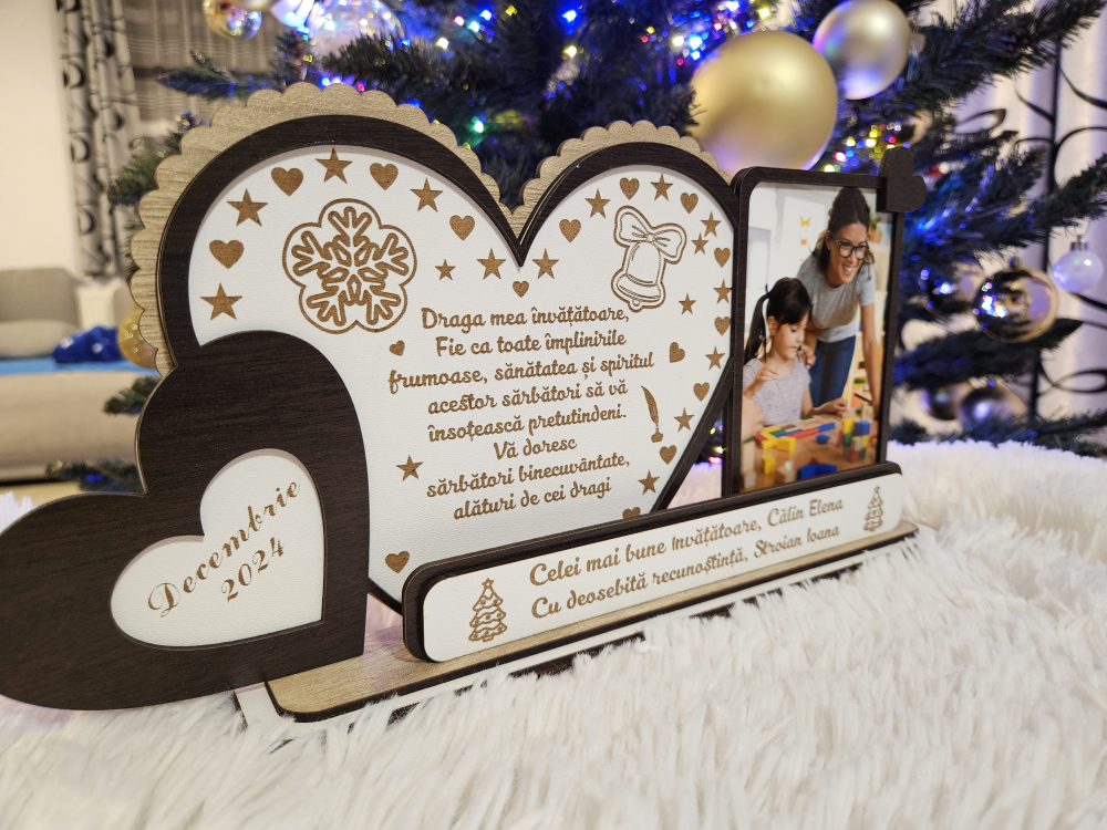 Plachetă CadouSarbatori învățătoare - Cadoul perfect de Crăciun! [2]