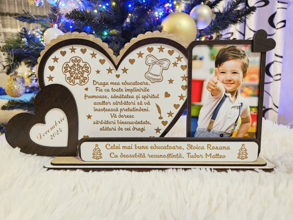 Plachetă Cadou Sarbatori Educatoare  - Cadoul perfect de Crăciun! [1]