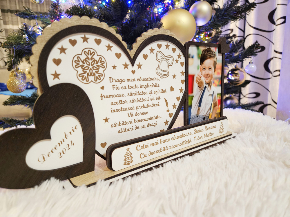 Plachetă Cadou Sarbatori Educatoare  - Cadoul perfect de Crăciun! [2]