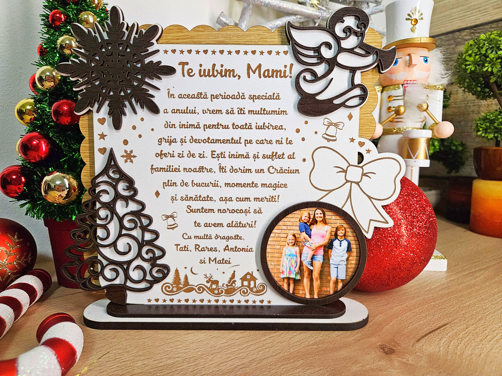 PLacheta Trofeu Cadou Craciuncu poza  Mamica [2]