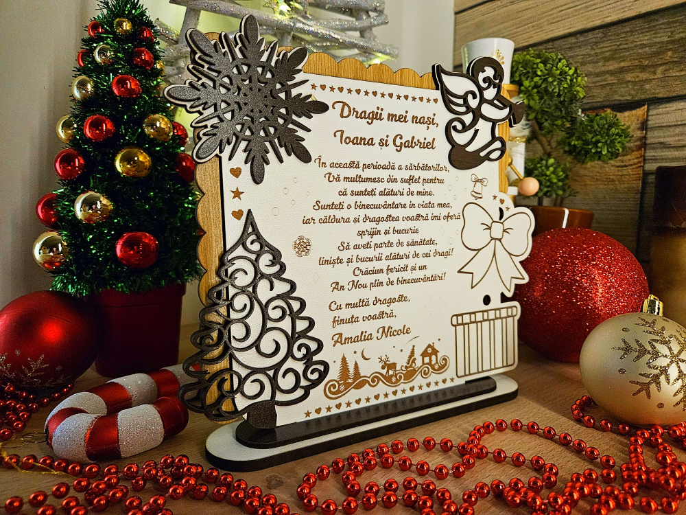 PLacheta Trofeu Cadou Craciun Nasi de botez [2]