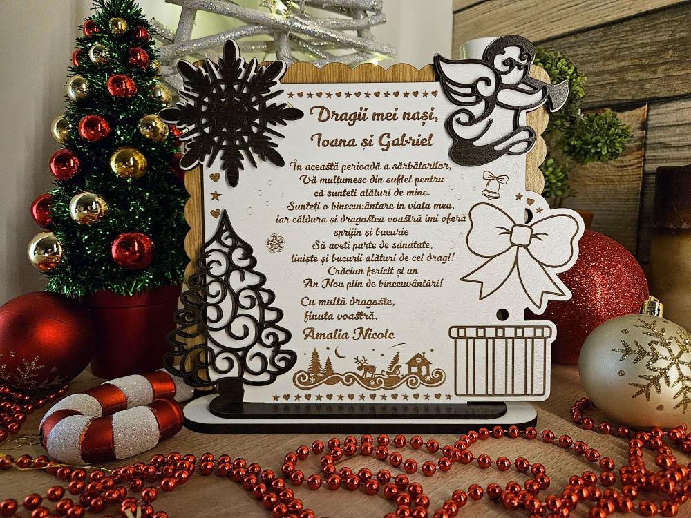 PLacheta Trofeu Cadou Craciun Nasi de botez [1]