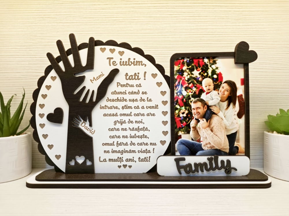 Placheta Trofeu manuta Te iubim Tati [6]