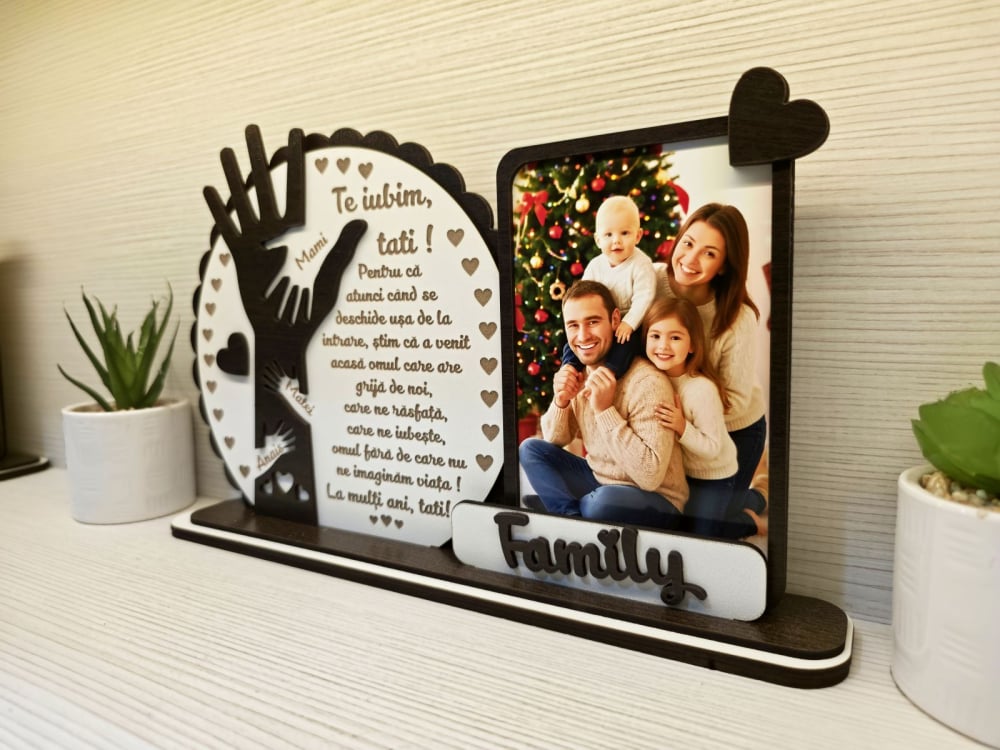 Placheta Trofeu manuta Te iubim Tati [2]