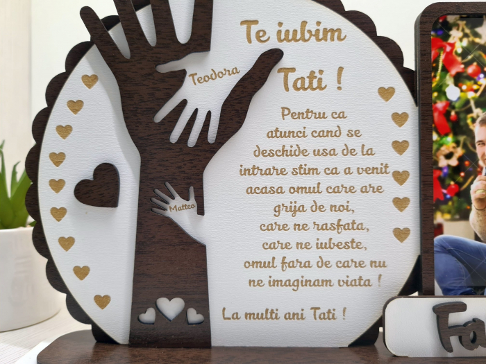 Placheta Trofeu manuta Te iubim Tati [3]