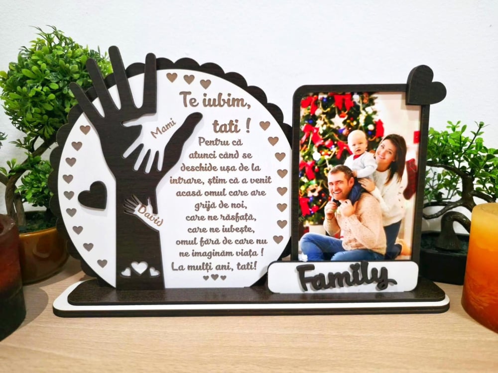 Placheta Trofeu manuta Te iubim Tati [9]