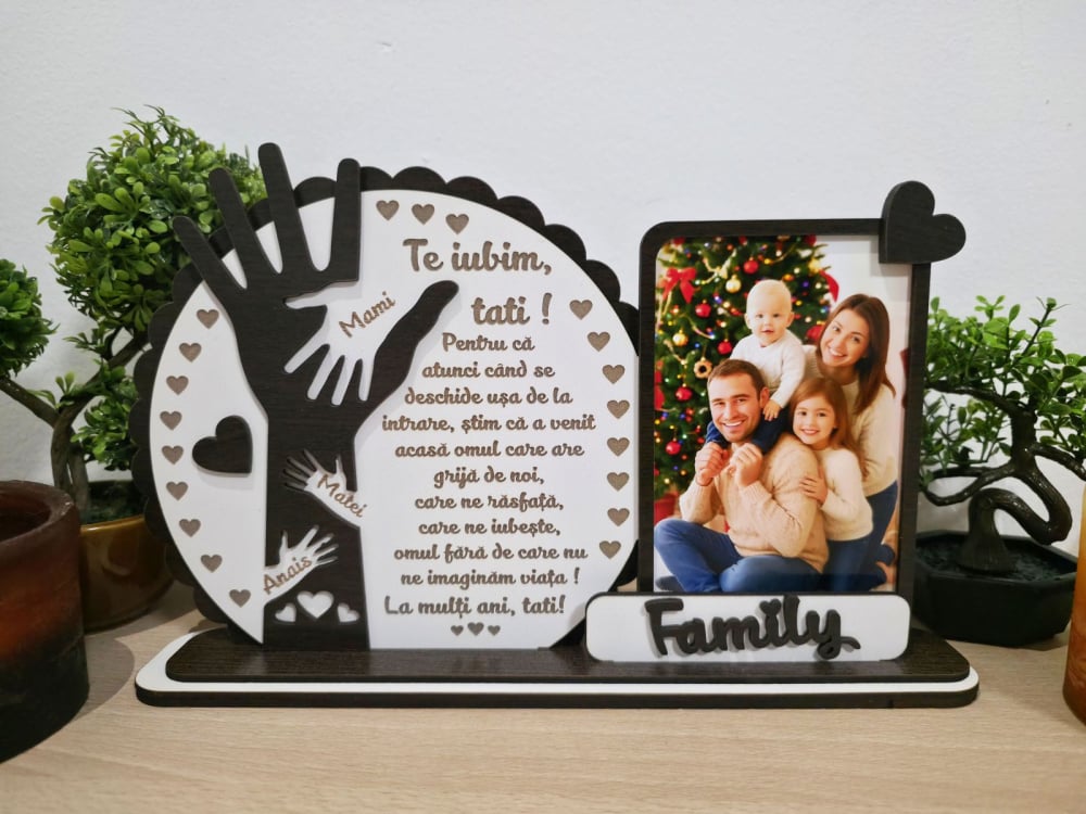 Placheta Trofeu manuta Te iubim Tati [4]