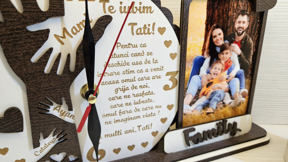 Placheta Trofeu manuta Te iubim Tati [2]