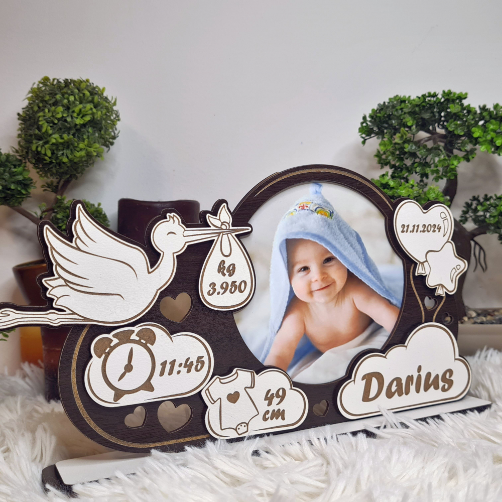 Rama foto bebe personalizata 12 wenghe [3]
