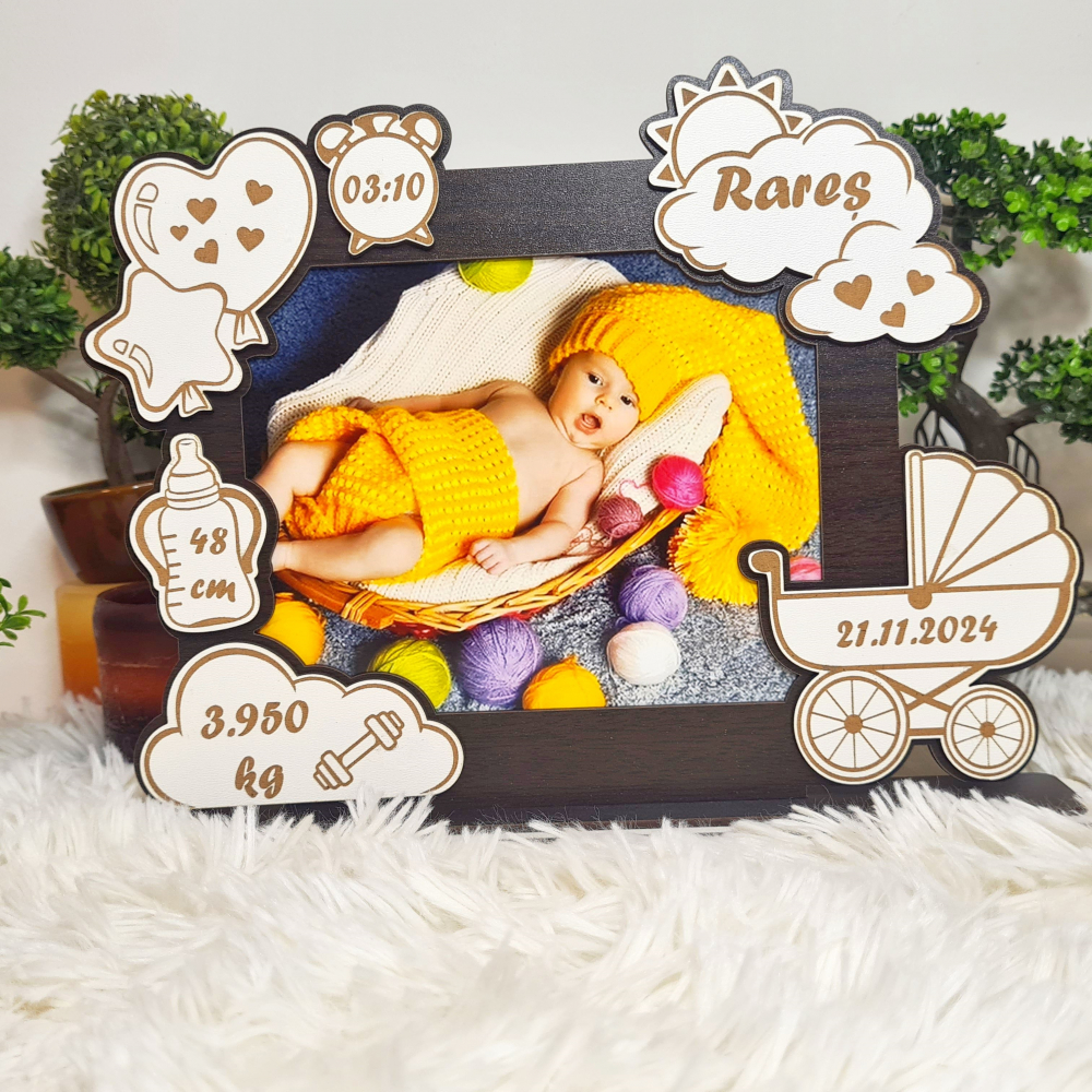Rama foto bebe personalizata 13 wenghe [2]