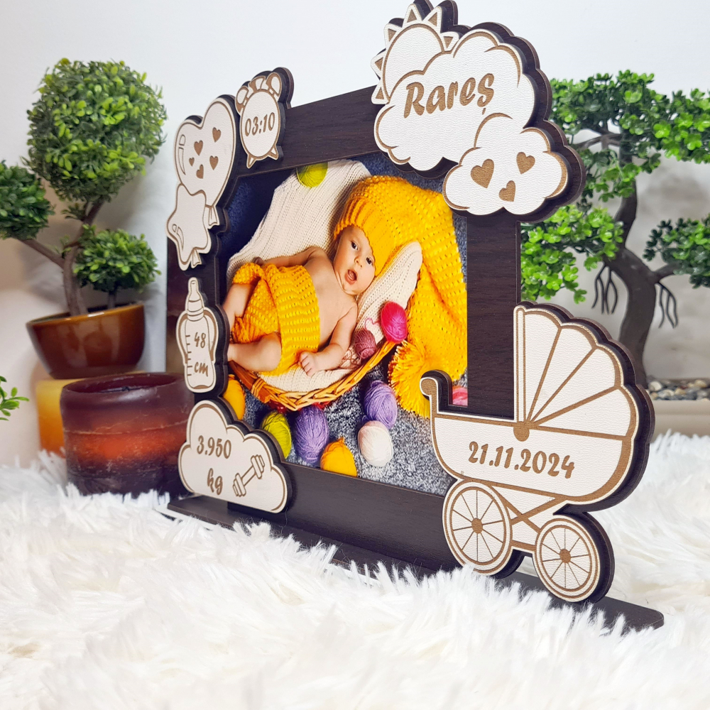 Rama foto bebe personalizata 13 wenghe [4]