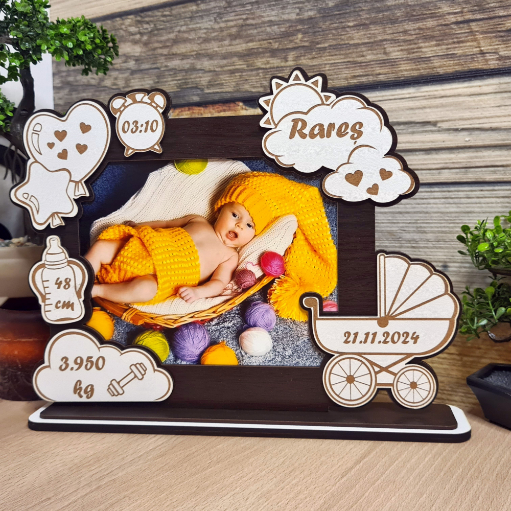 Rama foto bebe personalizata 13 wenghe [1]