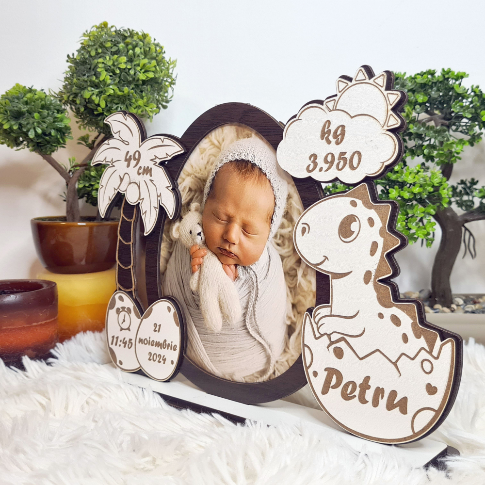 Rama foto bebe personalizata 6 wenghe [4]