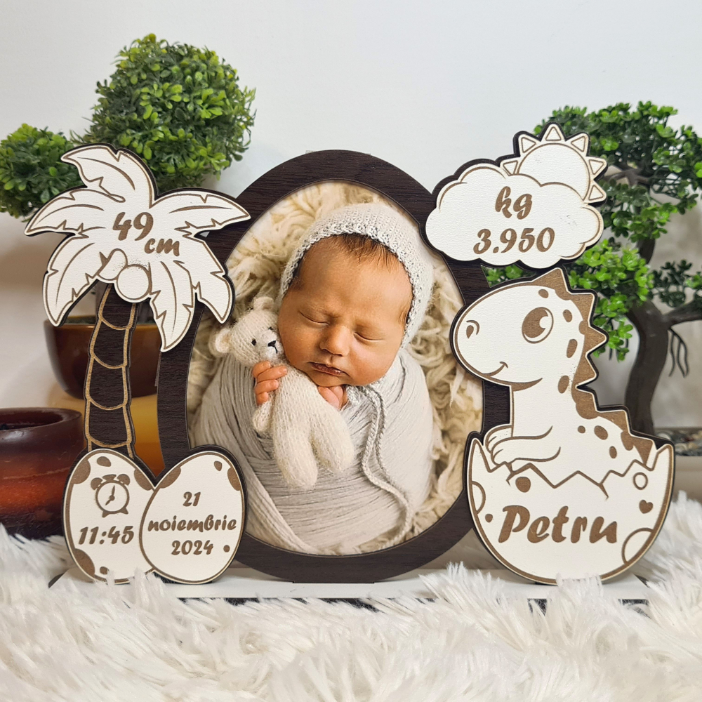 Rama foto bebe personalizata 6 wenghe [2]