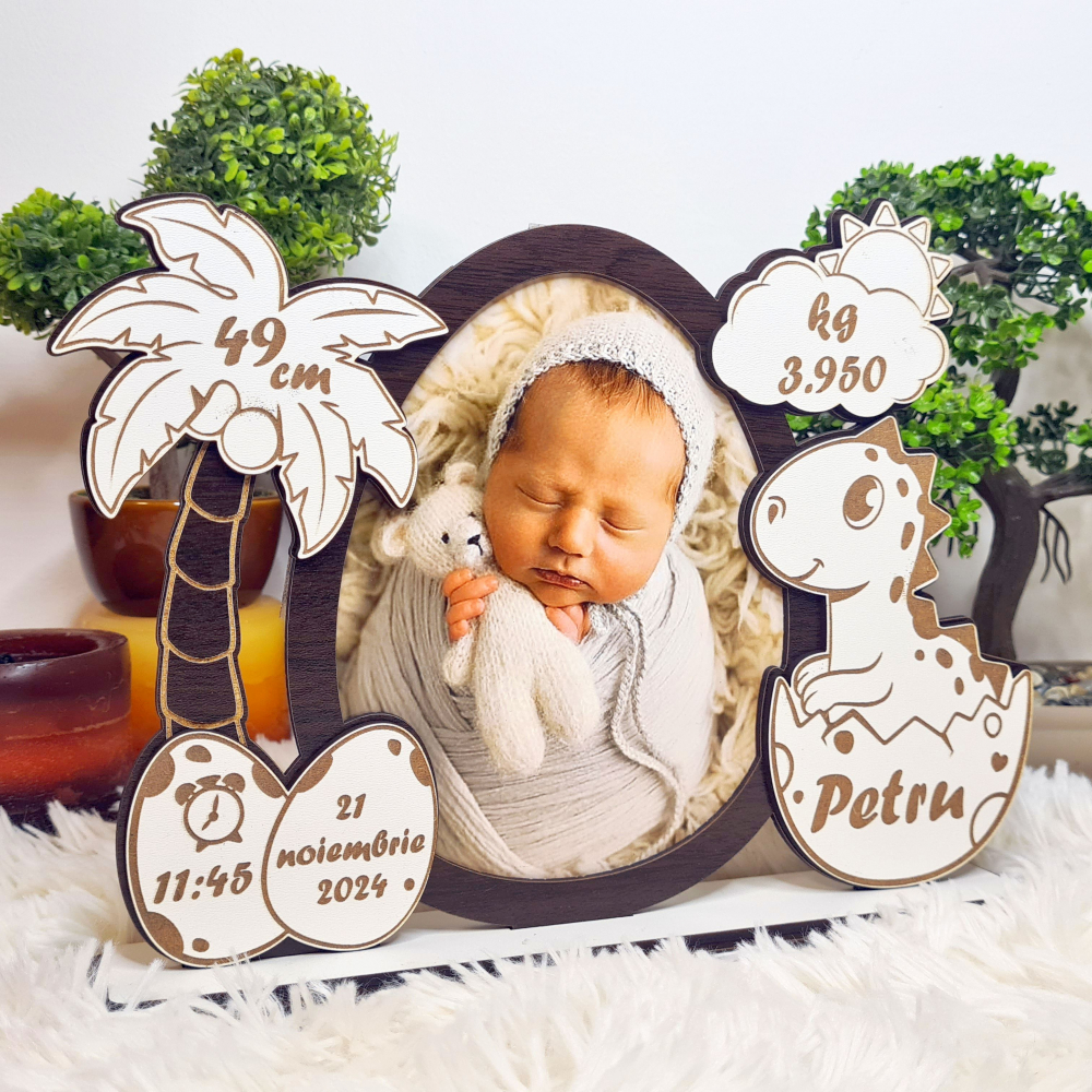 Rama foto bebe personalizata 6 wenghe [3]