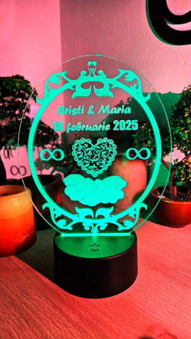 Lampă LED cu Mesaj  Cadoul Perfect pentru Valentin’s Day & Dragobete 3 [1]