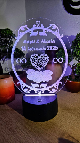 Cadouri pentru femei - Lampă LED cu Mesaj  Cadoul Perfect pentru Valentin’s Day & Dragobete 3