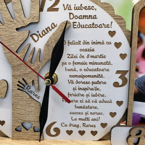 Placheta ceas apreciere Educatoare , Invatatoare, Profesoara 1 [2]