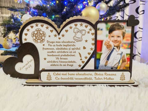 Cadouri de Craciun - Plachetă Cadou Sarbatori Educatoare  - Cadoul perfect de Crăciun!