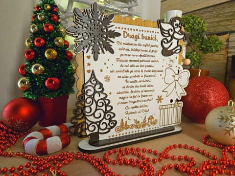 PLacheta Trofeu Cadou Craciun Bunici [1]