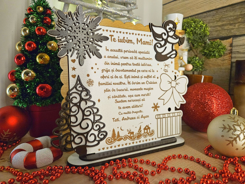 PLacheta Trofeu Cadou Craciun Mamica [1]