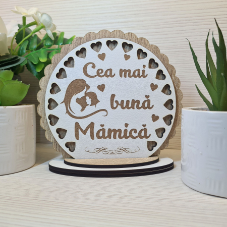 Cadouri pentru femei - Placheta trofeu "cea mai buna mamica"