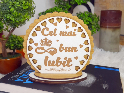 Cadouri pentru femei - Placheta trofeu "Cel mai bun iubit"