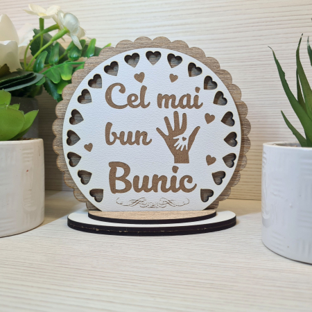 Placheta trofeu "Cel mai bun bunic"