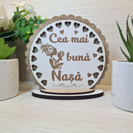 Cadouri pentru botez - Placheta trofeu "Cea mai buna nasa"