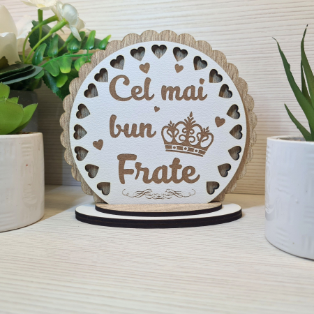 Cadouri gravate - Placheta trofeu "Cel mai bun frate"