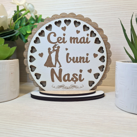 Cadouri pentru botez - Placheta trofeu "Cei mai bun nasi"