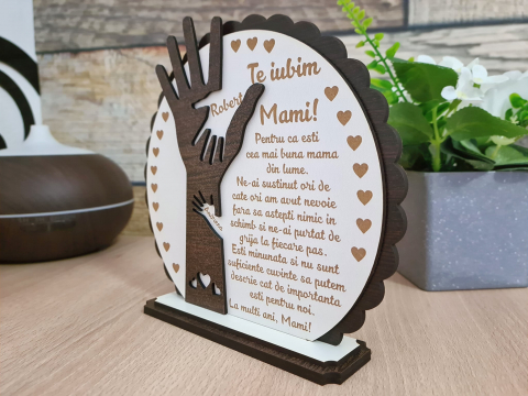 Placheta Trofeu manuta Te iubim Mami [1]
