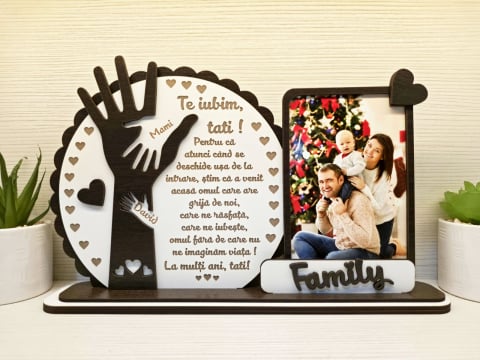 Placheta Trofeu manuta Te iubim Tati [5]