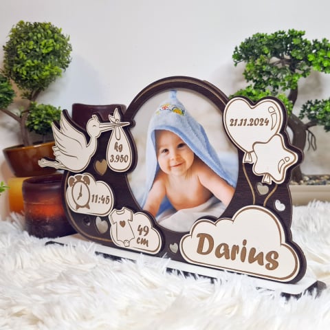 Rama foto bebe personalizata 12 wenghe [3]