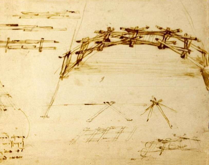 Machetele de lemn: Podul lui Leonardo da Vinci
