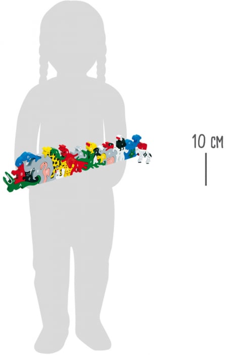 Joc Educativ Litere, Cifre si Animale, 26 de piese, small foot [3]