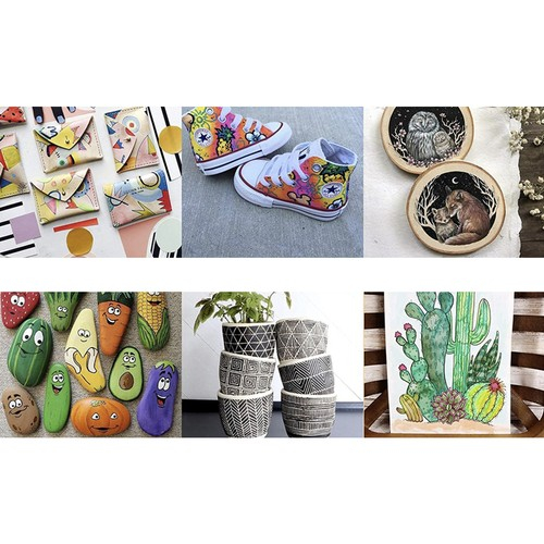 Carioci Cu Vopsea, Set 12 Bucati, Maaleo [2]