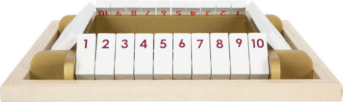 Joc de zaruri Shut the Box Gold Edition, 20x20x37c [2]