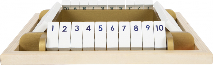 Joc de zaruri Shut the Box Gold Edition, 20x20x37c [4]