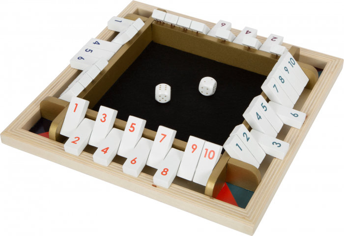 Joc de zaruri Shut the Box Gold Edition, 20x20x37c [7]