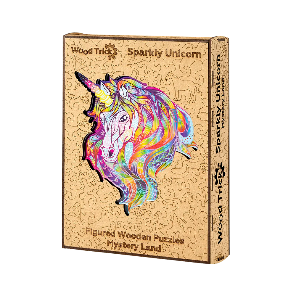Puzzle din Lemn, Animal, Unicorn sclipitor [2]