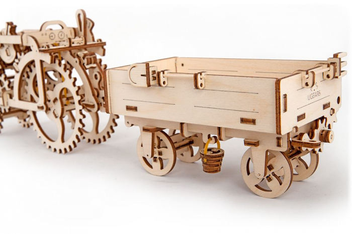 Puzzle 3D Lemn, Remorca, Ugears [2]