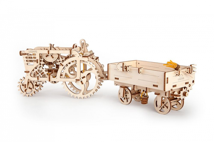 Puzzle 3D Lemn, Remorca, Ugears [3]