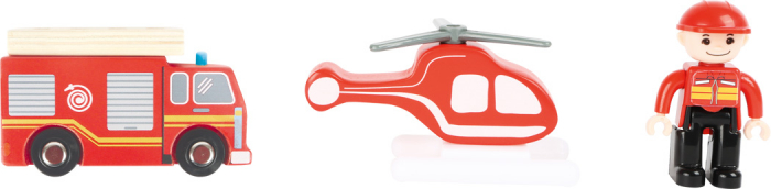 Statie de pompieri cu accesorii din lemn [6]