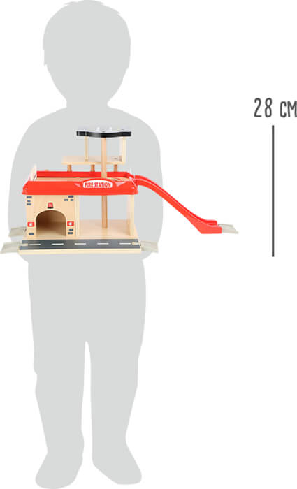 Statie de pompieri cu accesorii din lemn [4]