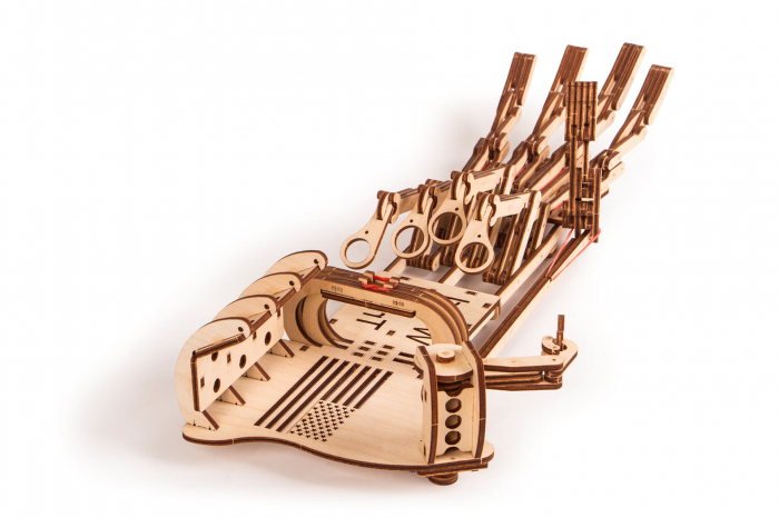 Puzzle 3D Lemn, Mână Mecanică Steampunk, WoodTrick [2]