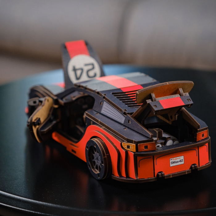 Puzzle 3D Lemn, Comet GTS Z, DIY Woosaic, 219 piese, Unidragon [4]